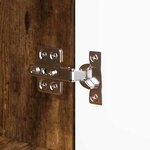 vidaXL Buffet avec tiroir Chêne fumé 100 x 30 x 65 6 Bois d'ingénierie