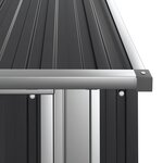 vidaXL Abri de jardin Anthracite 118 5x97x209 5 cm Acier galvanisé