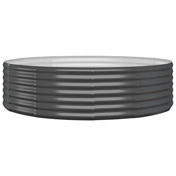 vidaXL Lit surélevé de jardin Acier galvanisé Anthracite
