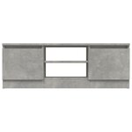 vidaXL Meuble TV avec porte Gris béton 102x30x36 cm