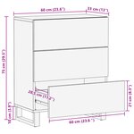 vidaXL Buffet - 60x33.5x75 cm  en bois de mangue massif