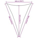 vidaXL Voile d'ombrage 160 g/m² Vert clair 5x7x7 m PEHD