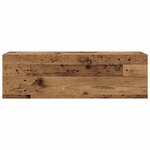 vidaXL Armoire murale de bain vieux bois 100x25x30cm bois d'ingénierie