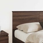 vidaXL Tête de lit Chêne brun 140 cm Bois d'ingénierie