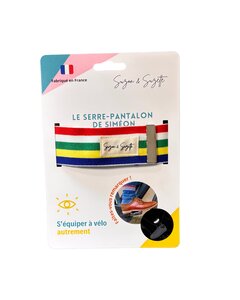 SERRE-PANTALON VÉLO RÉFLÉCHISSANT Rayé