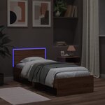 vidaXL Cadre de lit sans matelas avec lumières LED 90x200 cm