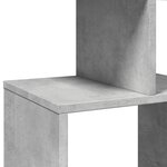 vidaXL Bibliothèque gris béton 92x29x188 cm bois d'ingénierie