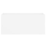 vidaXL Armoire d'évier avec lavabo intégré blanc bois d'ingénierie