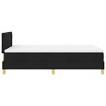 vidaXL Lit à ressorts avec matelas Noir 120 x 190 cm tissu