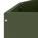 vidaXL Jardinière Vert olive 120 x 60 x 35 cm Acier