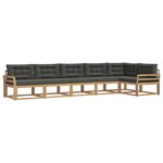 vidaXL Ensemble de canapés d'extérieur 4 Pièces Blanc et anthracite