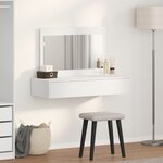vidaXL Table de maquillage murale blanche 100x40x70 cm