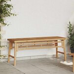 vidaXL Banc Marron 110 x 38 x 45 cm Bambou