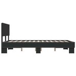 vidaXL Cadre de lit sans matelas noir 120x190 cm