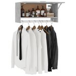 vidaXL Garde-robe gris béton 70x32 5x35 cm bois d'ingénierie