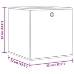 vidaXL Boîtes de rangement pliables 10 Pièces 32x32x32 cm tissu intissé