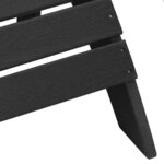 vidaXL Mobilier de jardin lounge 3 Pièces Noir 38 x 38 x 46 cm Plastique
