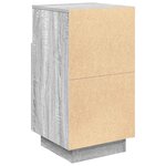 vidaXL Tables de chevet 2 Pièces avec 2 tiroirs sonoma gris 36x36x68 cm