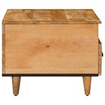 vidaXL Table basse Marron 80 x 54 x 40 cm Bois de mangue massif