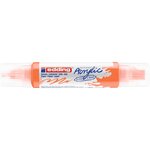 Marqueur acryl 3d dble pointe 5400 Orange fluOrescent 2-3 mm  5-10 mm EDDING