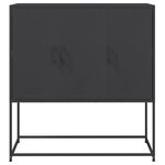 vidaXL Buffet haut noir 100 5x39x107 cm acier