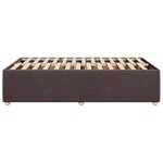 vidaXL Cadre de lit sans matelas marron foncé 120x190 cm tissu