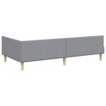 vidaXL Cadre de lit d'angle Autre Gris clair 90 x 200 cm