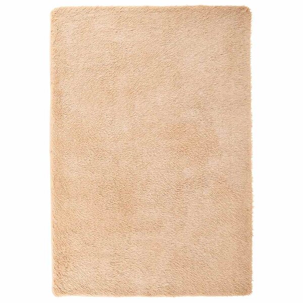 vidaXL Tapis Shaggy à poils longs NAVARRA beige 200x290 cm polyester