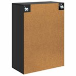 vidaXL Armoire Murale Noir 66 x 34 5 x 90 cm Bois d'ingénierie