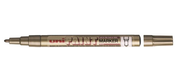 Marqueur PAINT Marker PX21 Pointe conique fine 0 8 - 1 2mm Or UNI-BALL