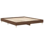 vidaXL Cadre de lit sans matelas chêne marron 200x200 cm
