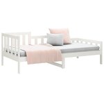 vidaXL Lit de jour sans matelas blanc 90x190 cm bois de pin massif