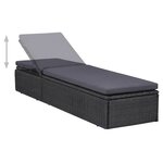 vidaXL Ensemble à manger d'extérieur 11 Pièces Résine tressée Noir