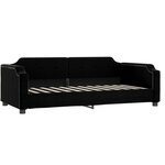 vidaXL Lit de repos sans matelas noir 90x190 cm tissu
