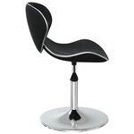 vidaXL Chaises à manger lot de 2 noir similicuir