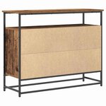 vidaXL Buffet Bois ancien 100 x 35 x 80 cm Bois d'ingénierie