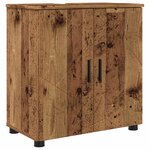 vidaXL Ensemble de mobilier de salle de bain 2 Pièces Bois Ancien