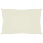 vidaXL Voile de parasol tissu oxford rectangulaire 5x8 m crème