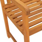 vidaXL Banc de jardin Marron 150 x 56 x 90 cm Bois d'acacia massif