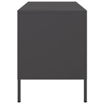 vidaXL Meubles TV 2 Pièces noir 68x39x50 5 cm acier