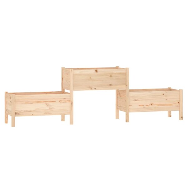 vidaXL Jardinière 245 5x44x75 cm Bois massif de pin