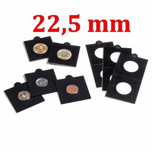 Etui carton noir Matrix pour monnaies jusqu'à 22 5mm.