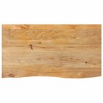 vidaXL Dessus de table à bord vivant 100x60x2 5cm bois massif manguier