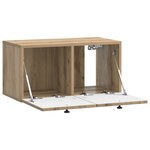 vidaXL Meuble TV mural 59 5 x 31 x 30 cm Chêne artisanal