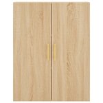 vidaXL Buffet haut Chêne sonoma 69 5x34x180 cm Bois d'ingénierie