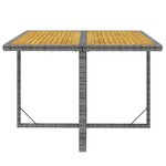 vidaXL Ensemble à manger de jardin coussins 9Pièces Résine tressée Gris