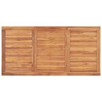 vidaXL Table à dîner de jardin 160x80x77 cm Bois de teck solide