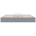 VidaXL Cadre de lit ottoman sans matelas gris clair 200x200 cm tissu