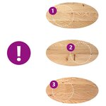 vidaXL Dessus de table 100x50x2 cm bois de chêne massif ovale