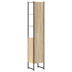vidaXL Cabinet de salle de bain avec étagère Beige 33 x 33 x 185 5 cm